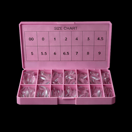 Natural Stiletto Medium Gel X Tips