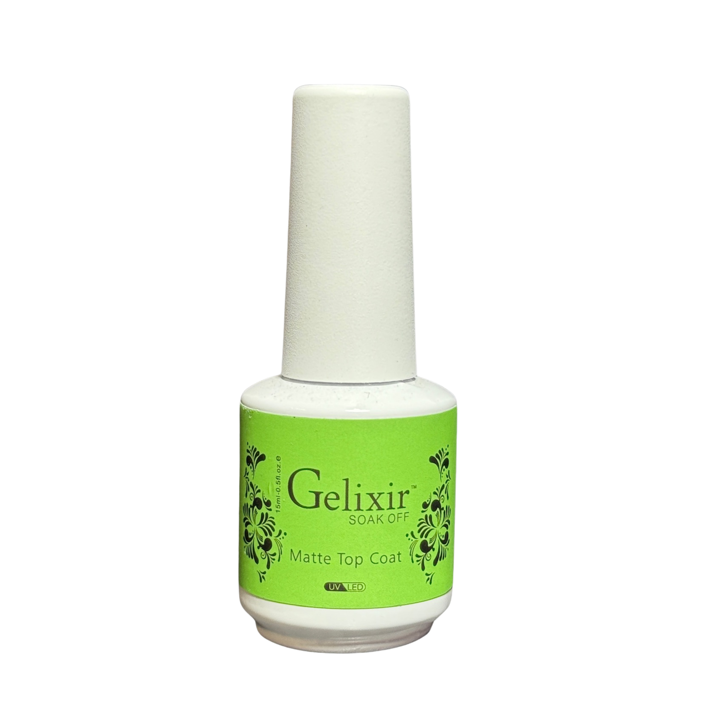 Gelixir Soak Off Matte Top Coat – 0.5 oz / 15mL