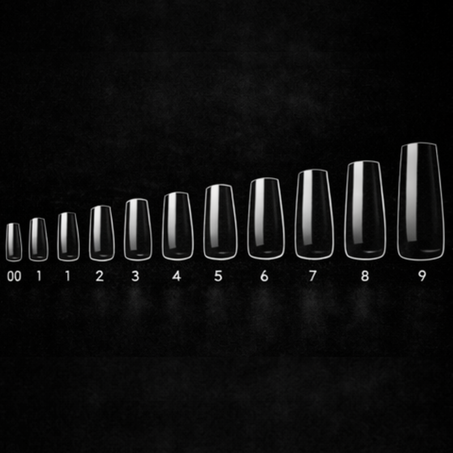 Natural Square Long Gel X Tips