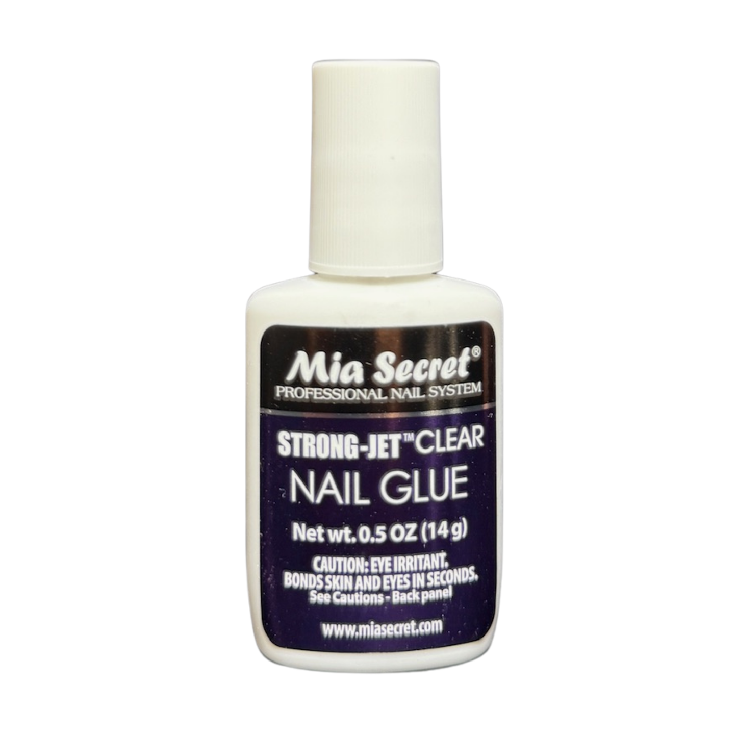 Mia Secret Strong-Jet Clear Nail Glue – 0.5 oz (14 g)