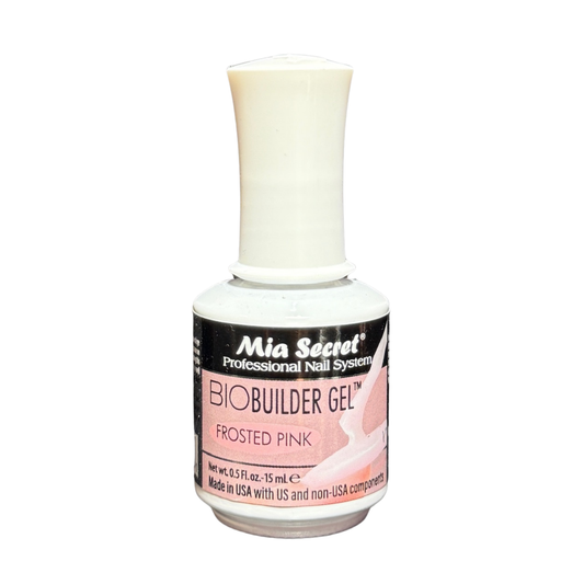Mia Secret Bio Builder Gel – Frosted Pink (0.5 fl oz / 15 mL)