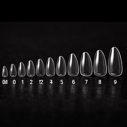 Sculpted Almond Short Gel X Tips