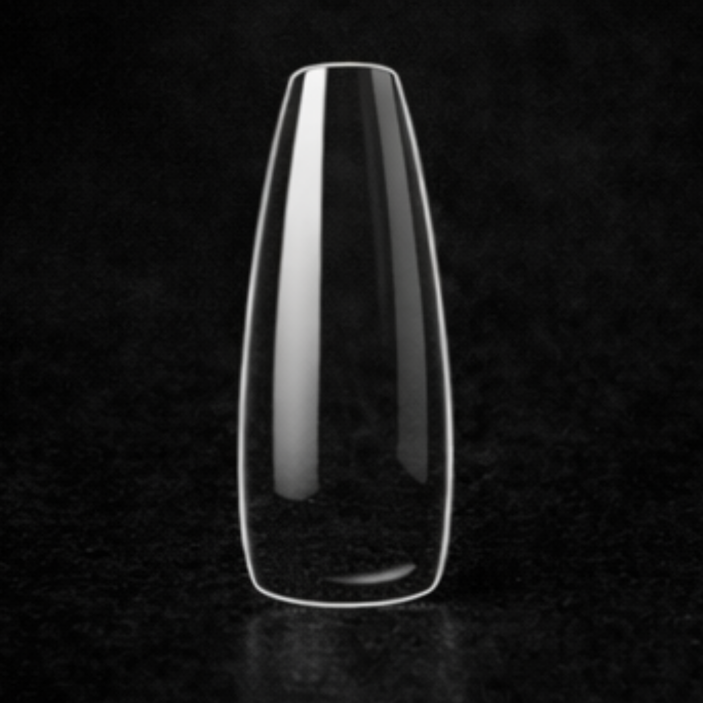 Natural Coffin Medium Gel X Tips