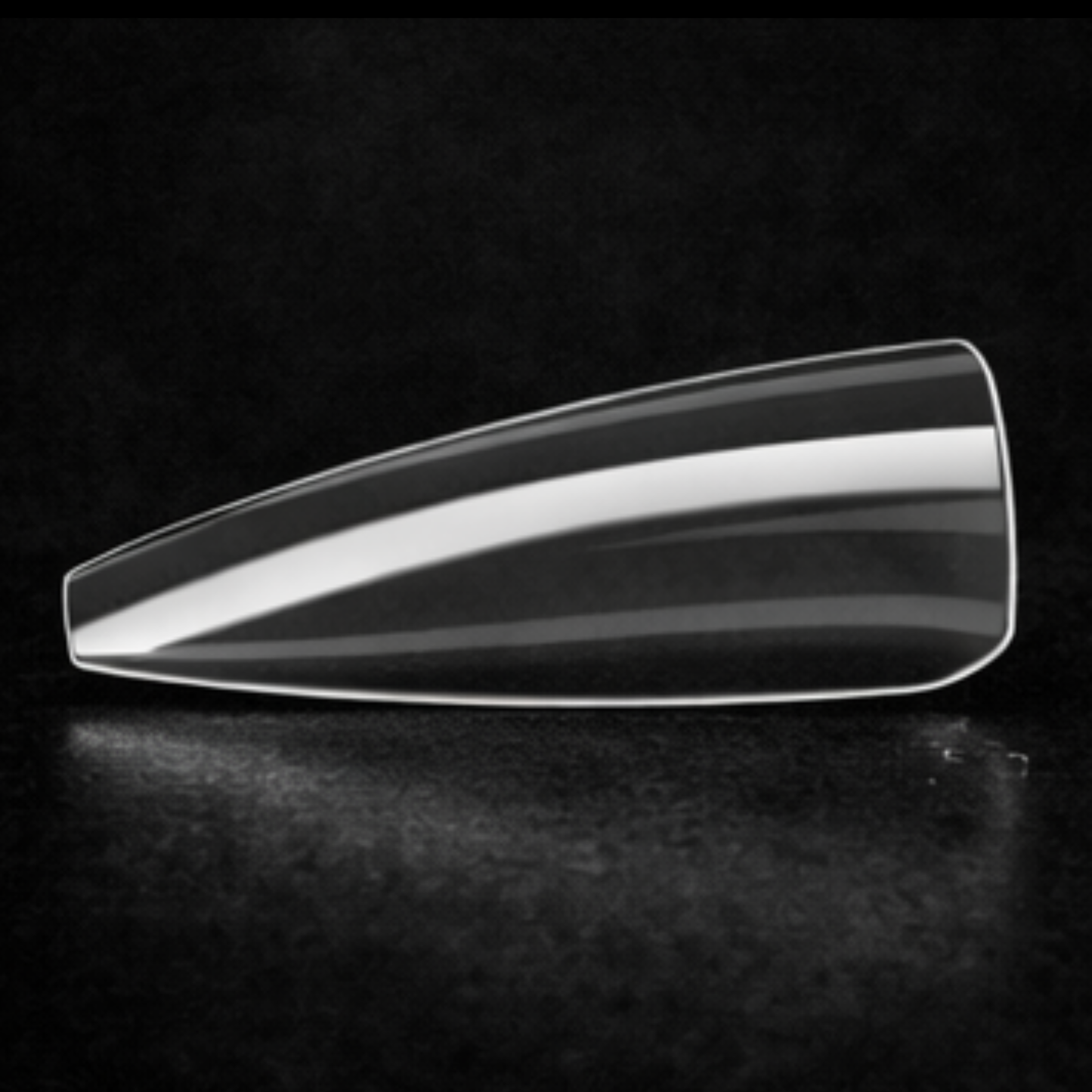 Natural Coffin Medium Gel X Tips