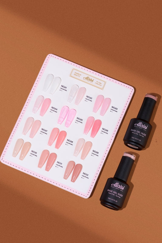 Alicias 12-Sheer Nudes Color Gel set