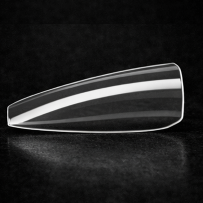 Natural Coffin Short Gel X Tips