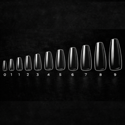 Natural Coffin Short Gel X Tips