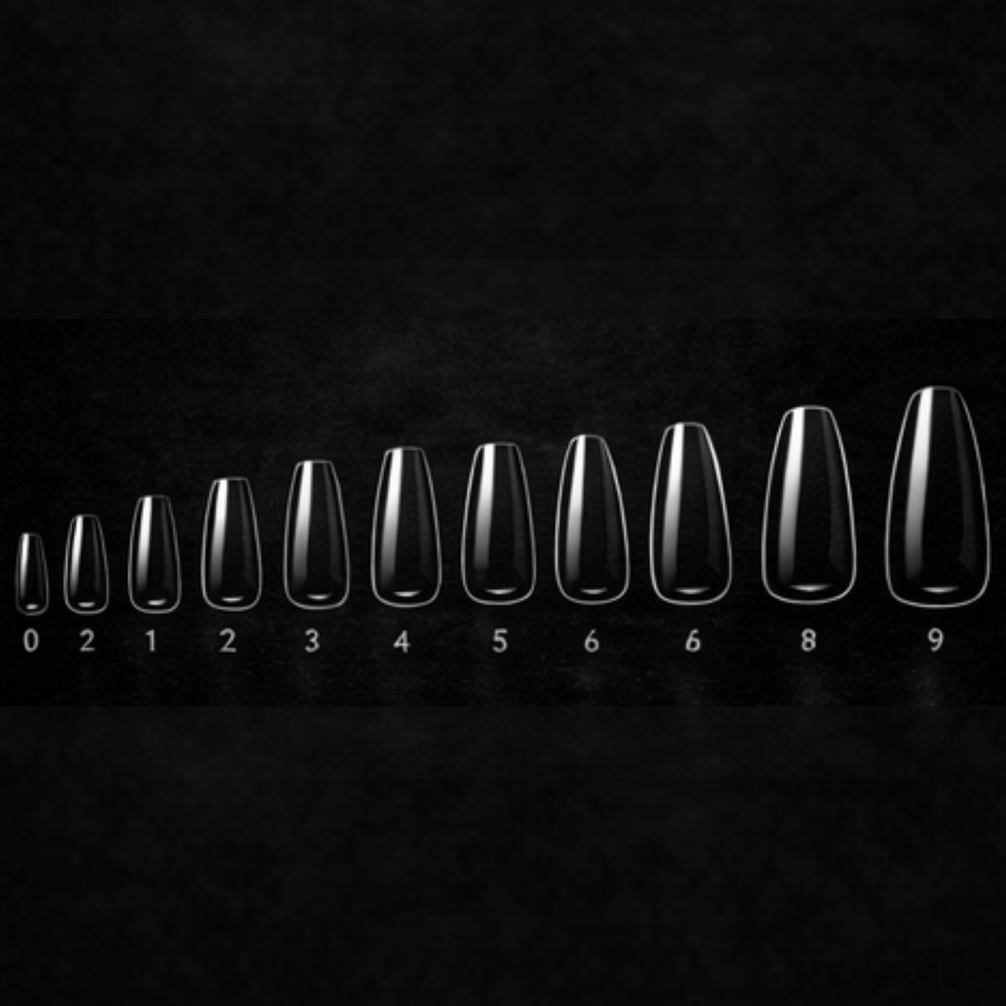 Natural Stiletto Medium Gel X Tips