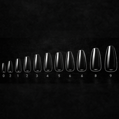 Natural Stiletto Medium Gel X Tips