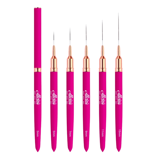 Alicia’s 5-Piece Pink Nail Art Liner Brush Set
