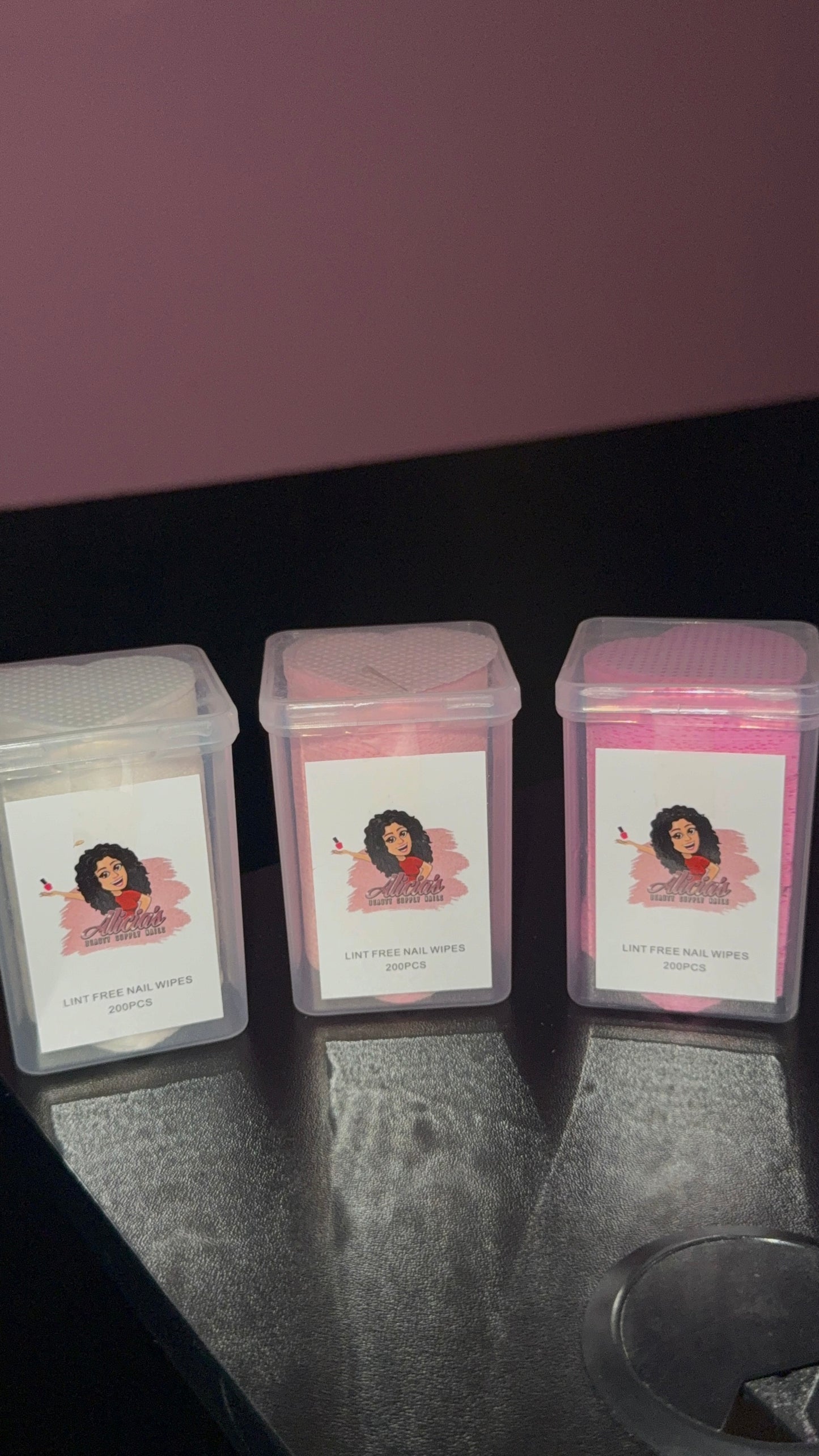 Alicias Beauty Heart Lint Free Wipes