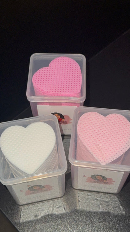 Heart Shaped Lint Free Wipes