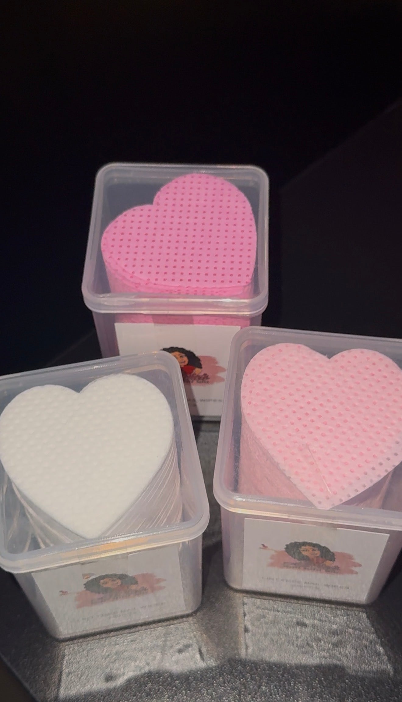 Alicias Beauty Heart Lint Free Wipes