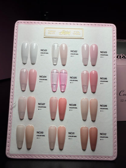 Alicias 12-Sheer Nudes Color Gel Set